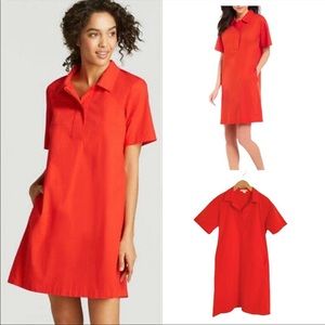 Eileen Fisher Organic Cotton Poplin Shirtdress Sm